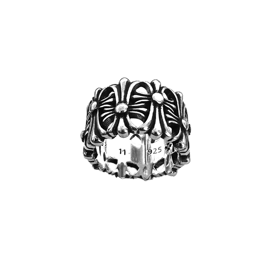 Fleur Cross Ring