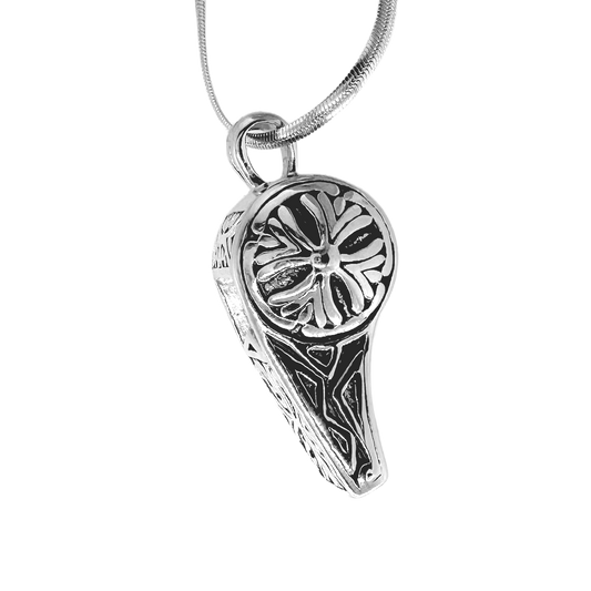 Fleur Whistle Pendant with Chain