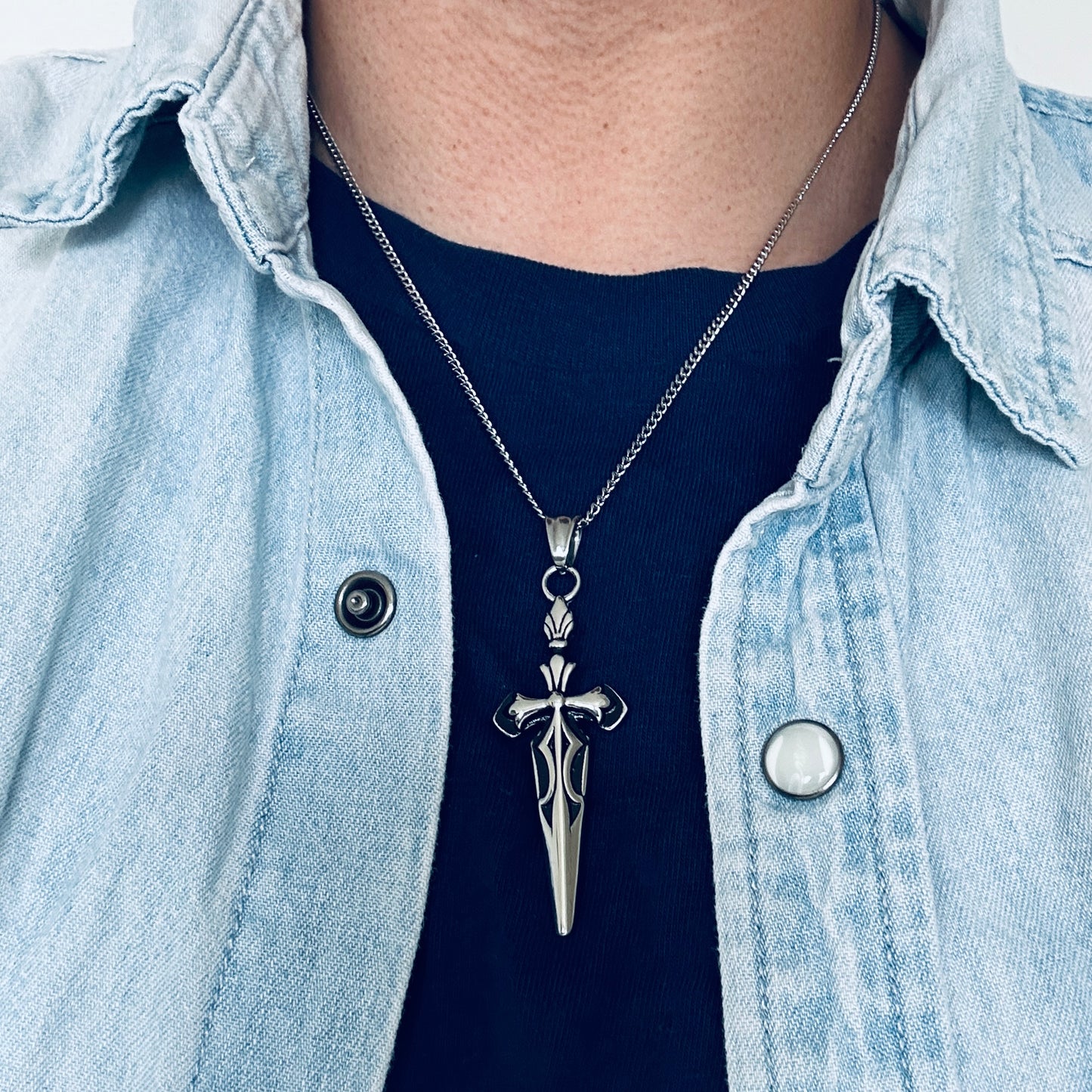 Holy Dagger Pendant with Chain