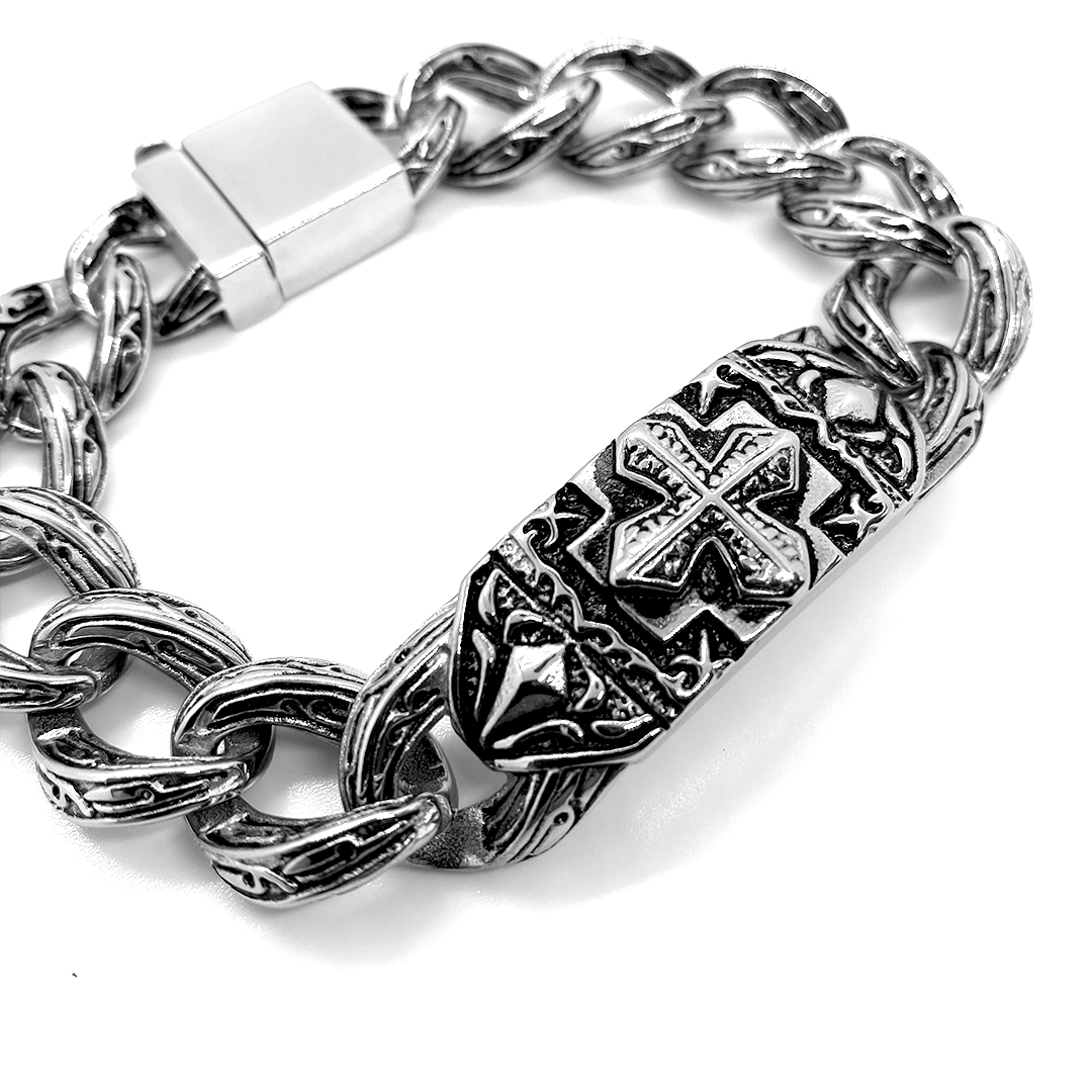 Cross Badge Bracelet