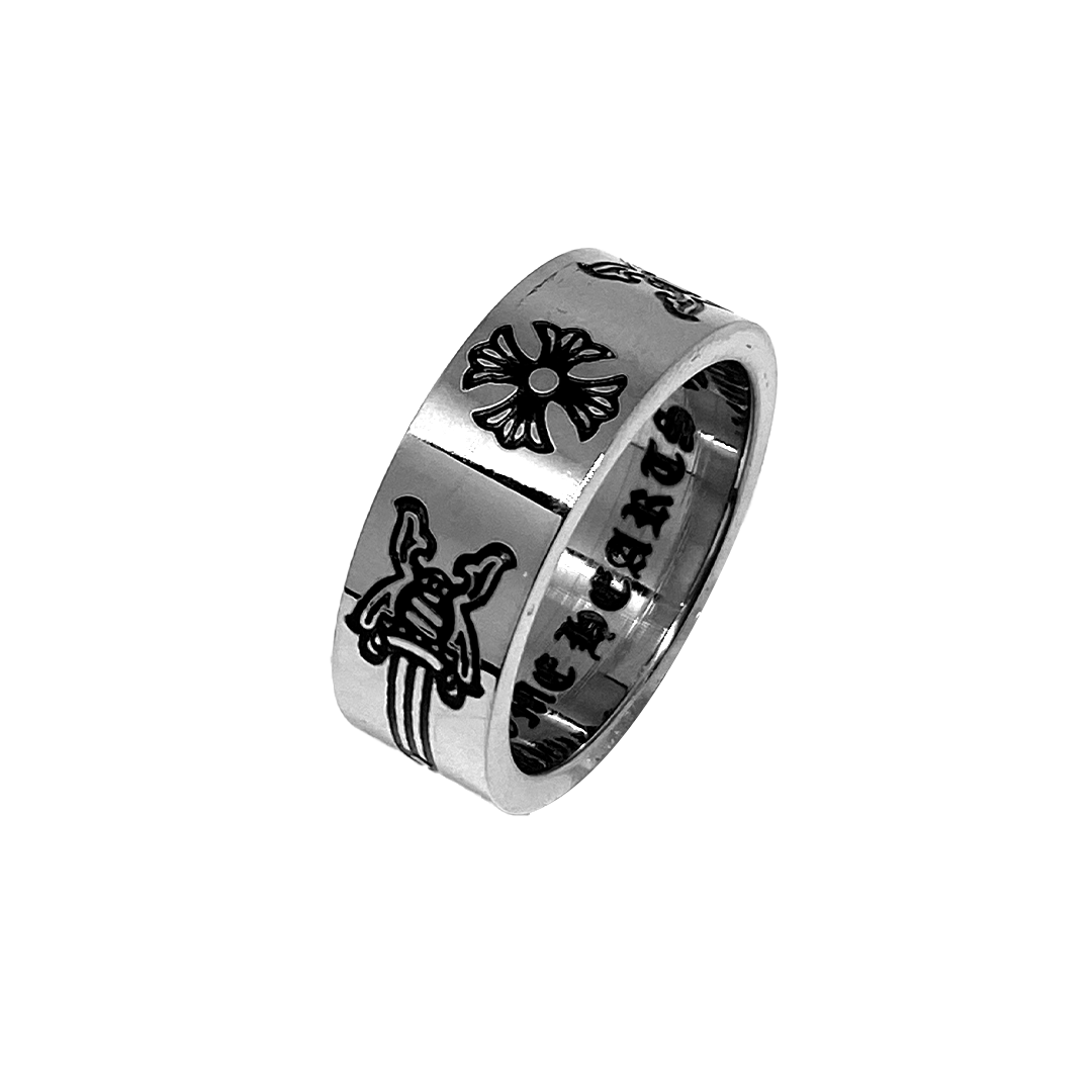 Imprinted Dagger Ring