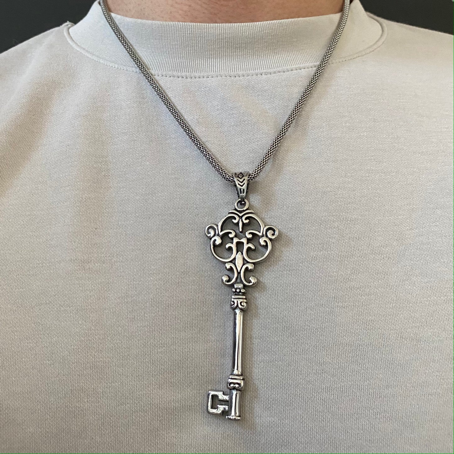Key Pendant with Chain