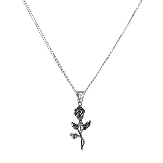 Rose Pendant with Chain