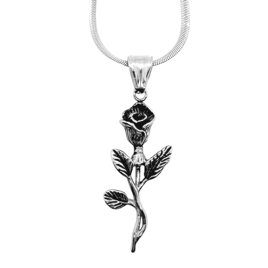 Rose Pendant with Chain