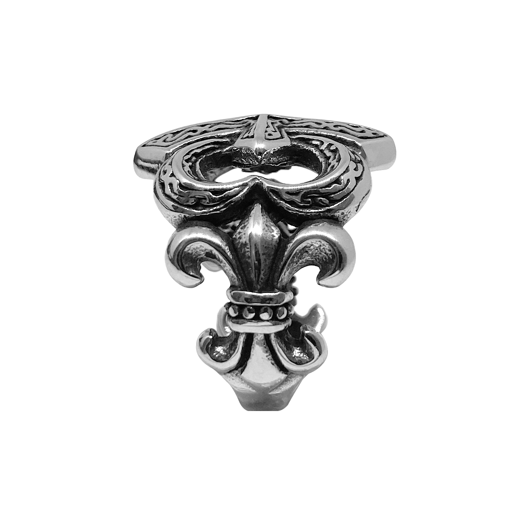 Etched Fleur Ring