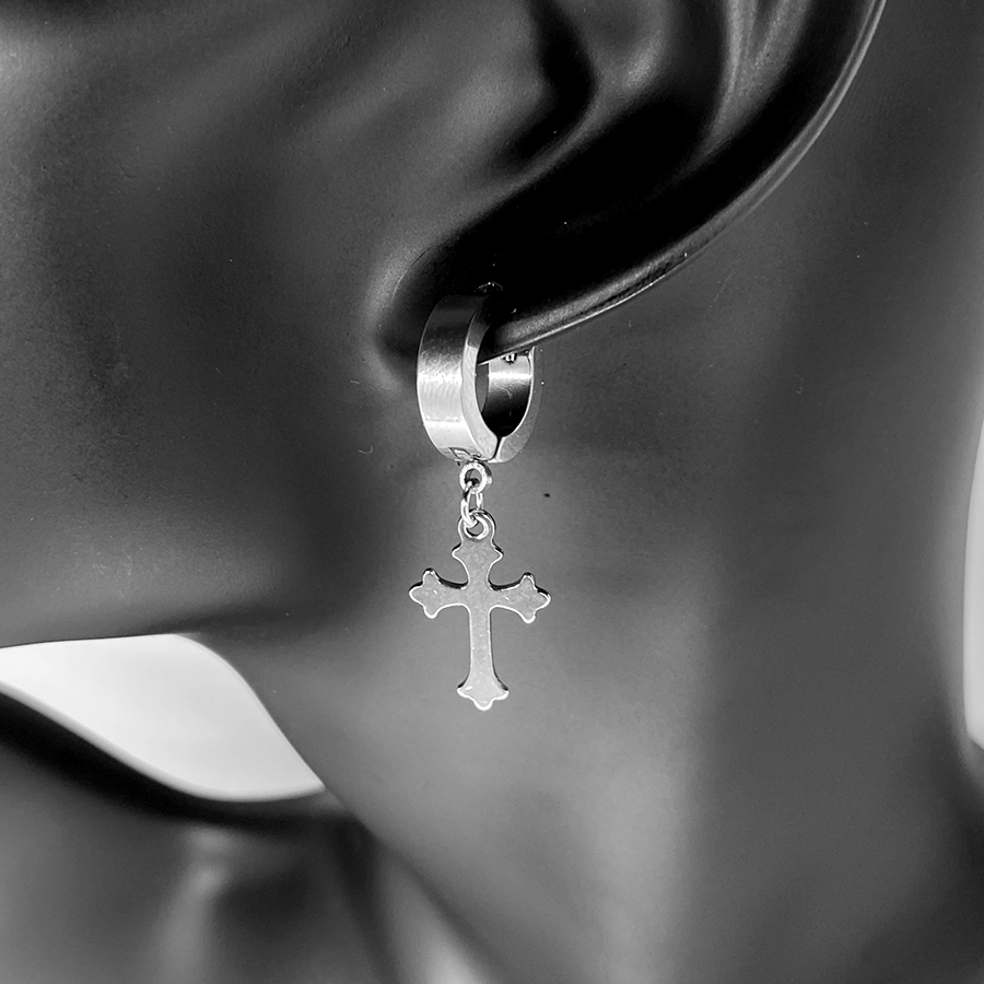 Fleur Cross Earrings