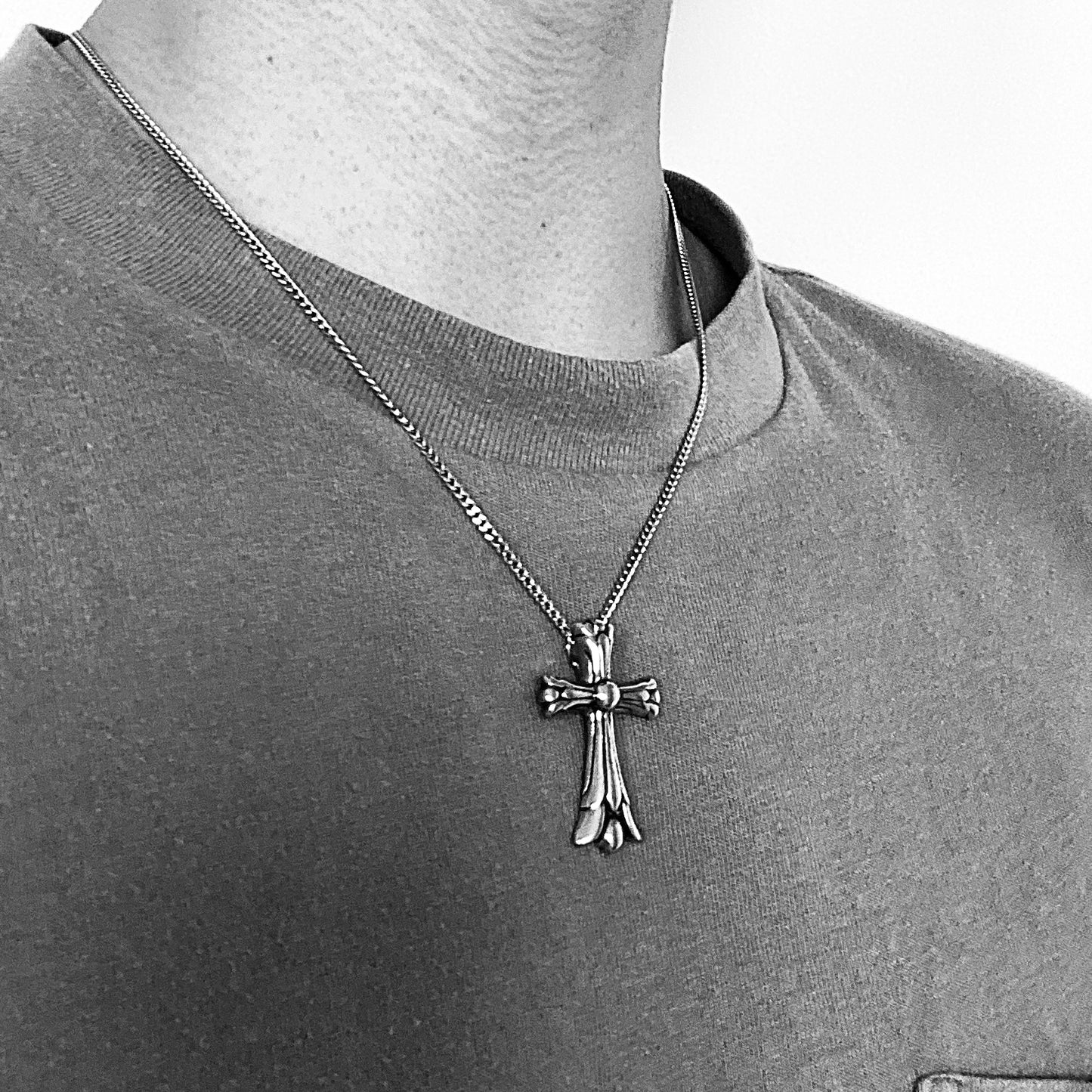Jr Prestige Cross Pendant with Chain