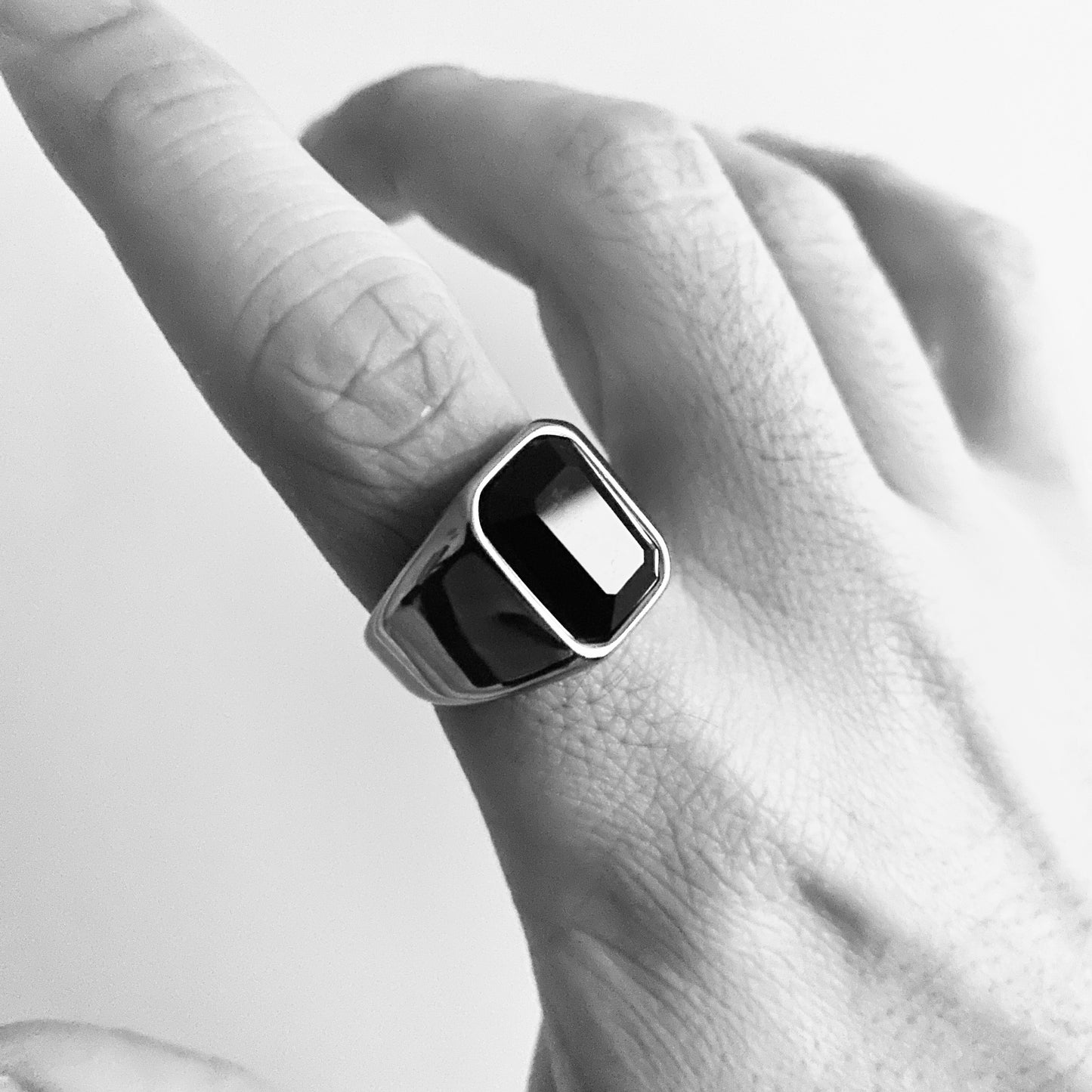 Rectangular Gem Ring