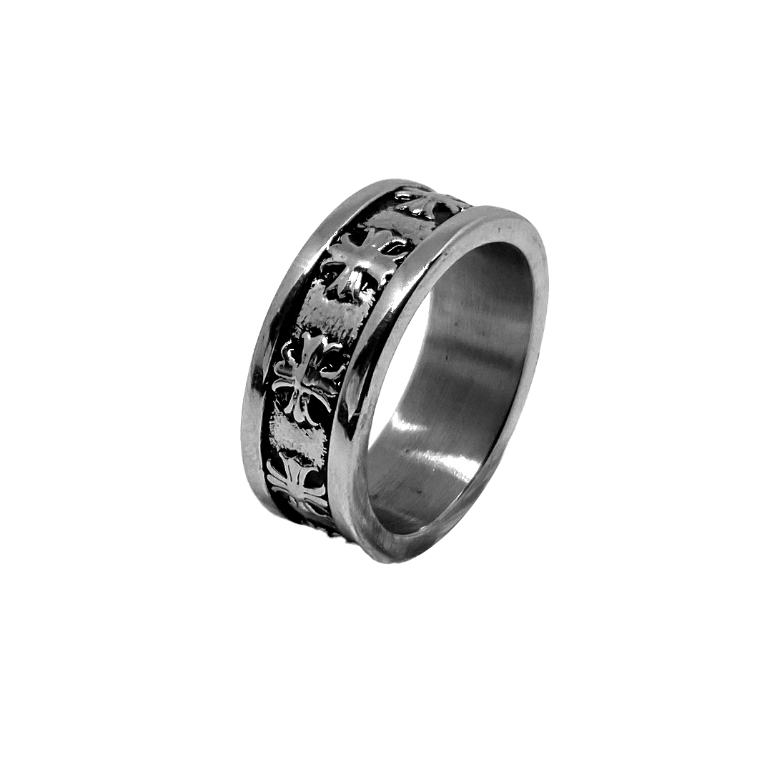 Silver Templar Band Ring