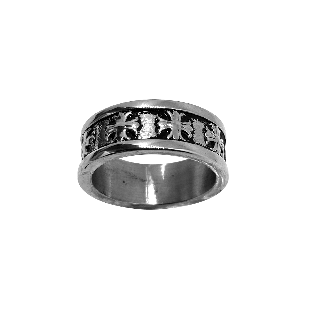 Silver Templar Band Ring