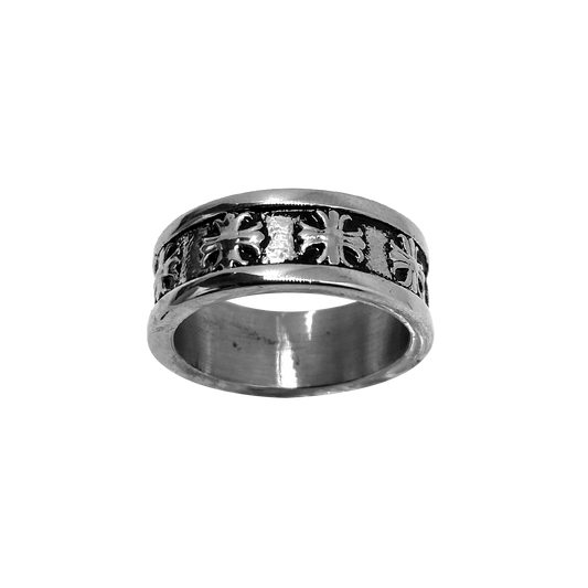Silver Templar Band Ring