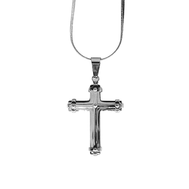 Layered Cross Pendant with Chain