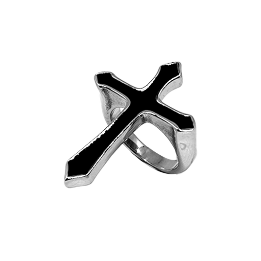 Black Cross Ring