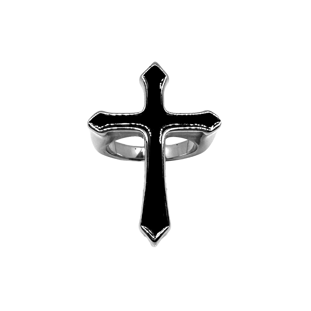 Black Cross Ring