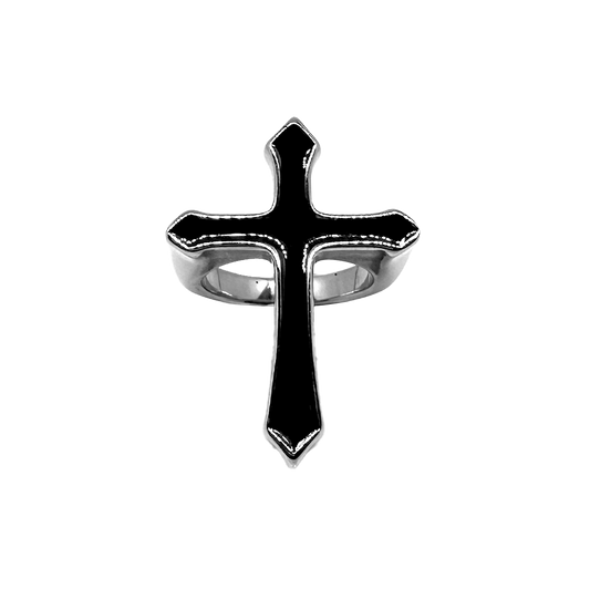 Black Cross Ring