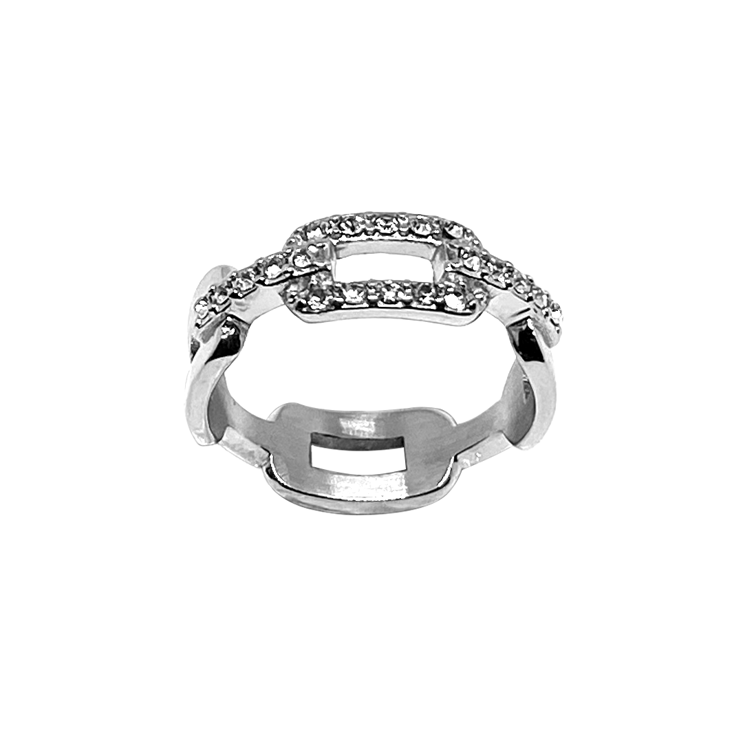 Crystal Link Ring