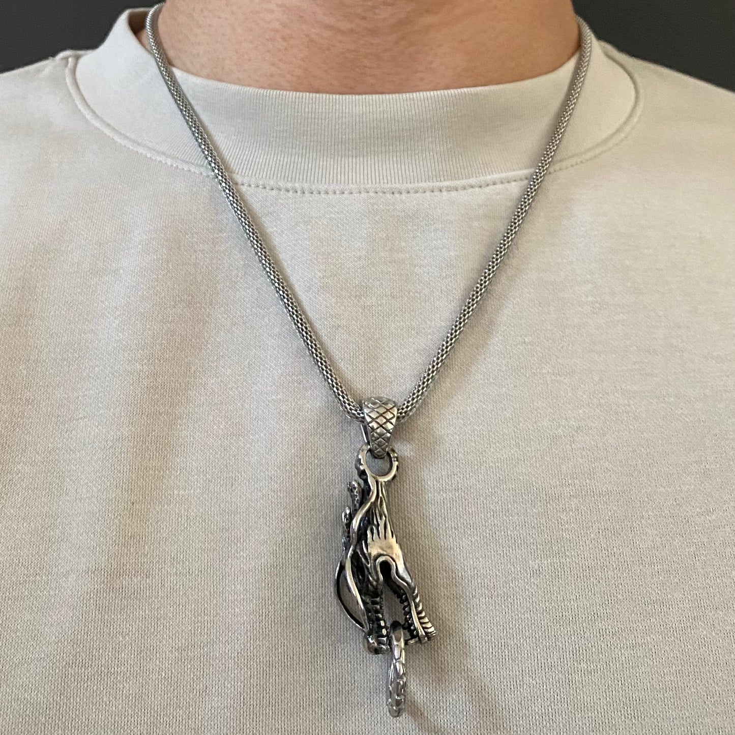 Dragon Pendant with Chain