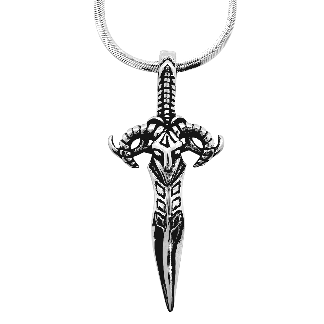 Goated Dagger Pendant with Chain