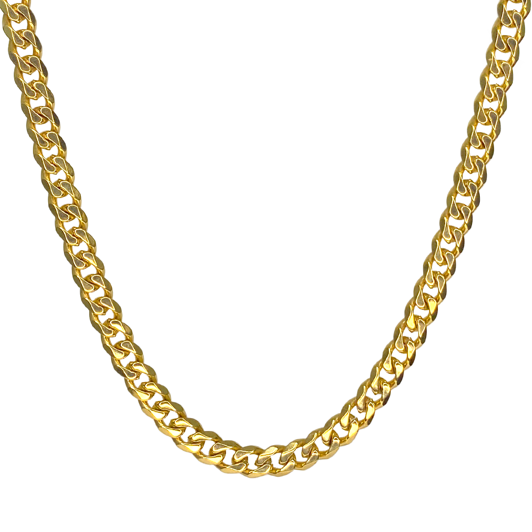 7mm Gold Cuban Chain