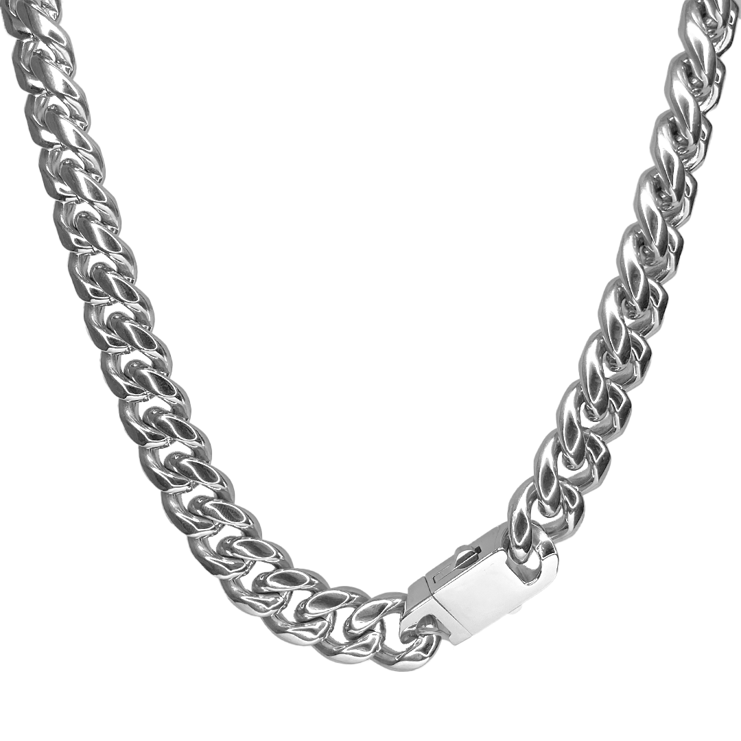 12mm Stainless Steel Cuban Chain