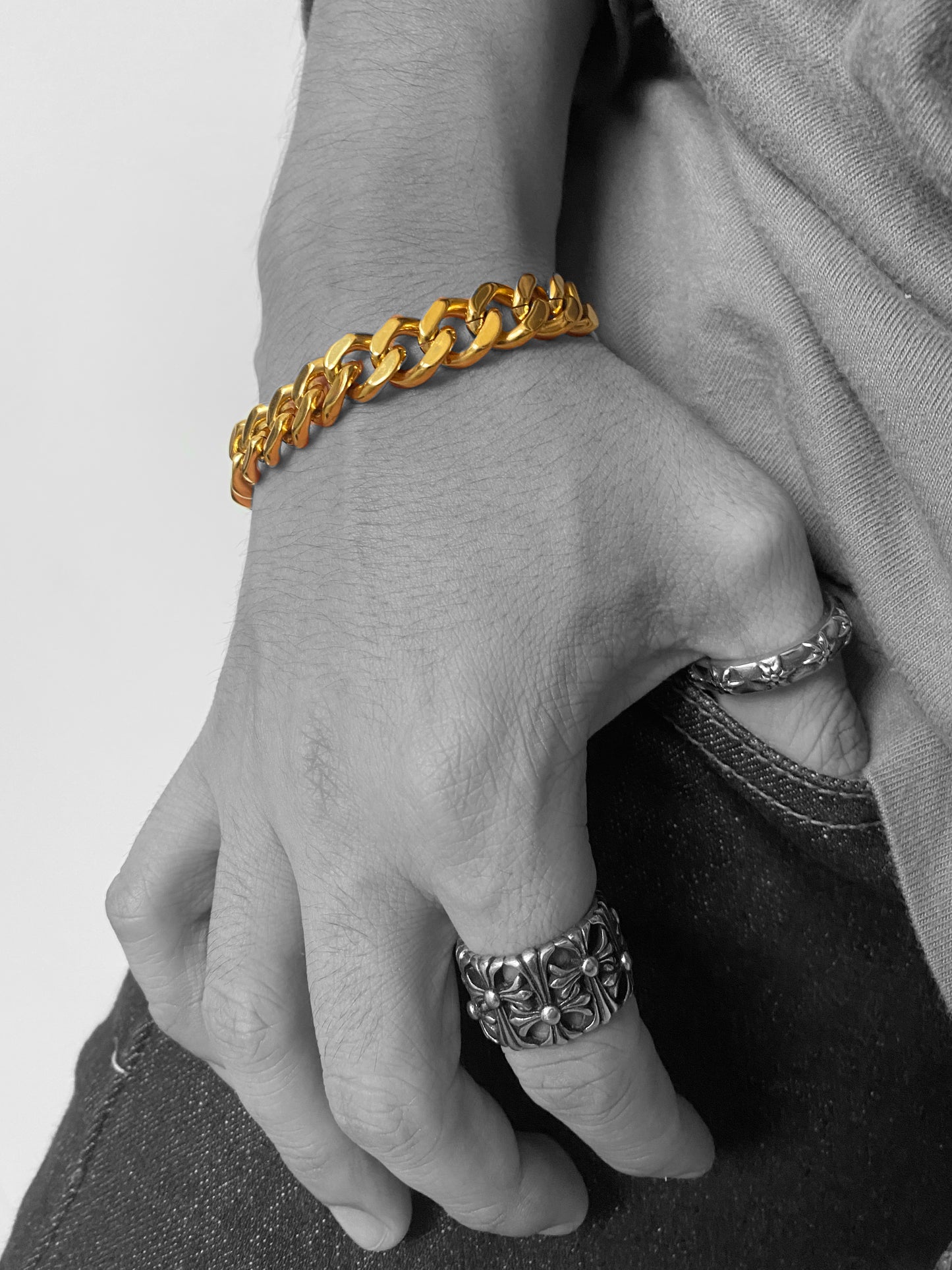 11.5m Gold Cuban Bracelet