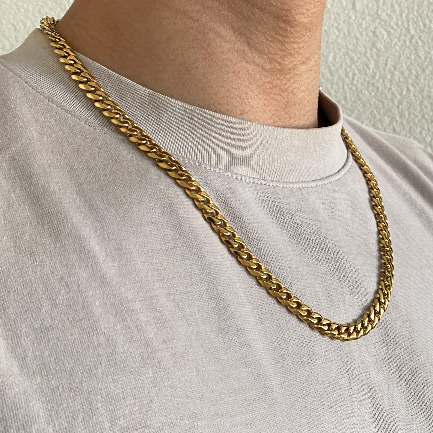 7mm Gold Cuban Chain