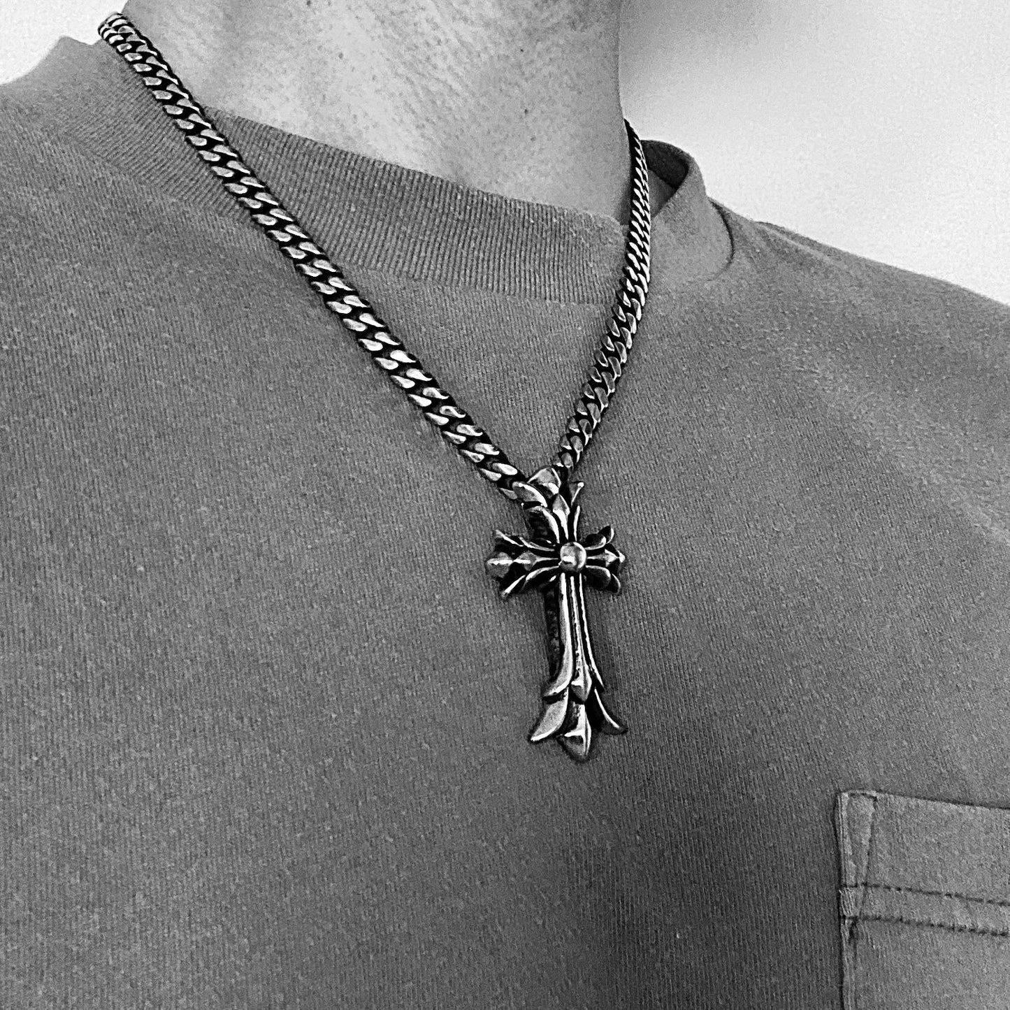 Prestige Cross Pendant with Chain