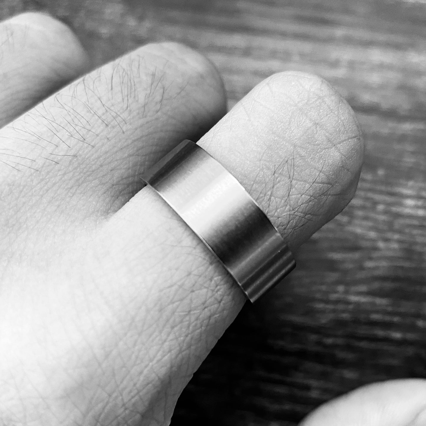Brushed Steel Ring
